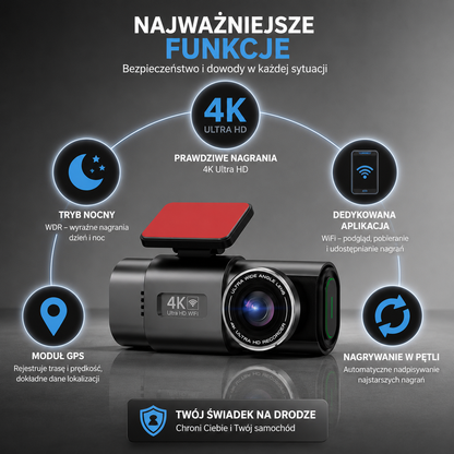 NextDrive™ 2.0 | Widerejestrator samochodowy 4k