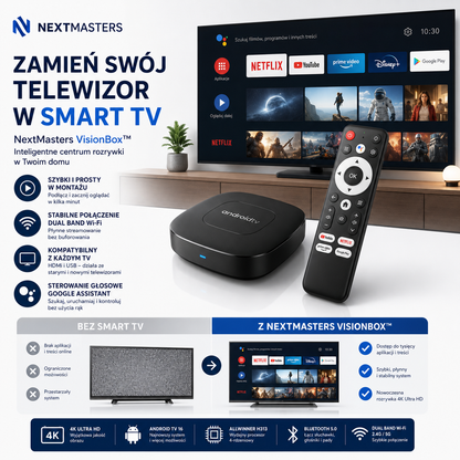 NextSmart™ | StreamBox 4K z AndroidTv